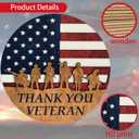2 x Patriotic Memorial Day Decorations Door Sign, Patriotic Memorial Day Independence Day Hanging Wooden Sign for Rustic Farmhouse Door Wall Home Decorations