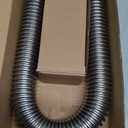 Hypertune 24" Stainless Steel Radiator Flexible Coolant Water Hose Kit W/Cap Clamp Silver