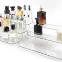 Perfume Organizer - 2 Pack Three-Tiered Shelf - Perfume Lotion Skincare Stand, Spice Vitamins Medicine Bottles Holder,Sturdy Clear Rack for Kitchen Bathroom Countertop Cabinet Storage