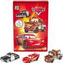 Mattel Disney and Pixar Cars Toys, Radiator Springs 3-Pack of Die-cast Toy Cars & Trucks with Lightning McQueen, Mater & Sheriff (Multicolor)