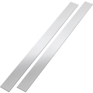 2 Pcs Stainless Steel Trim Strips 304 Brushed Stainless Steel Metal Finishing Sheet Metal Gap Strip Filler Trim for Kitchen Tools(3 x 30 Inch,Silver)