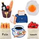 6pcs Cute 3D Resin Fridge Magnets - Creative Natural Food Shaped Magnets for Home Decor, Refrigerator, Magnetic Whiteboard or Blackboard