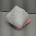 MOON PARK 2 Pack Muslin Hooded Baby Bath Towels for Newborns, Infants, Toddlers - 100% Cotton - Large 32x32Inch Size - Highly Absorbent and Essential, White and Pink
