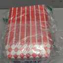 Blcculi 100 Pack Gingham Paper Food Trays,Disposable Paper Food Boat,Gingham Party Supplies,Snack Serving Trays for Nacho,French Fries,Popcorn,Hot Dog (Red + White)