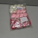 Fumwase 24PCS Crochet Heart Ornaments for Valentine Tree Handmade Red Pink White Hanging Heart Vase Filler for Home Wedding Anniversary Party Decor (Red Pink White)