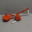 Greenhouse Sidewall Ventilation Hand Rolling Crank Winch, Greenhouse Film Lifting Down Kit for Ventilation, Easy to Install, Easy to Adjust The Temperature Inside,Orange