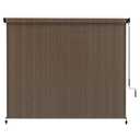 VOXBIN Outdoor Roller Shade 120" W x 96" H, Exterior Cordless Blinds with Splicing Design, UV Protection Roll Up Shade for Patio, Porch, Gazebo, Pergola, Mocha