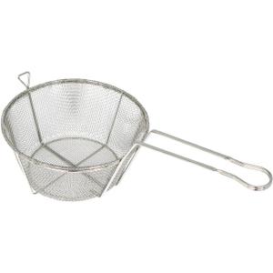 Winco Fry Basket, Wire, 6 Mesh, 8-1/2"Dia x 4-1/4"H