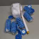 Disposable Toilet Brush with 48 Refill Heads and Holder– Includes Storage Caddy&Toilet Bowl Wand, WallMount Scrubbing Toilet Brush Bathroom Cleaning Kit (1 Wand+48 Refills)