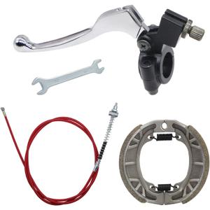 Mini Bike Brake Lever Handle 172cm 67 inch Drum Brake Cable and Shoe Assembly Kit Accessory Fit for 196cc 200cc Motor Coleman CT200U CT200U-EX BT200X Baja Warrior Heat MB200 (Red)