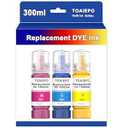 TOAIEPO T502 Refill Ink Bottles Replacement Work with ET-2850 ET-2760 ET-3850 ET-3710 ET-3750 ET-3760 ET-4850 ET-4750 Printer, Dye Ink(Cyan Magenta Yellow)