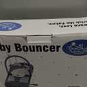 Portable Baby Bouncer Seat for Infants, 0-18 Months, 3 Modes of Use with Rocker & Stationary Options, Ergonomic Infant Chair with Hanging Toys  Grey