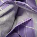 Spotjoy Rectangle Vinyl Table Cloth 30x96, Waterproof Elastic Fitted Tablecloth with Flannel Backing, Plastic Table Cover for Picnic, Camping, Outdoor, Lavender