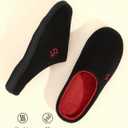VeraCosy Men's Two-Tone Memory Foam House Slippers Indoor Outdoor Durable Rubber Sole, Size 10.5