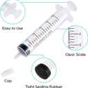 JOLLY PARTY 100 Pack 10ml Syringes Plastic Small Measuring Syringe with Tip Cap, Oral Syringe for Scientific Labs, Feeding Pets, Measurement,Refilling, No Needle