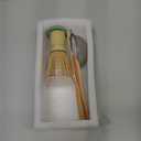COANTO Matcha Whisk Set - Includes Sifter Bamboo Whisk (Chasen), Tea Spoon, Spoon Holder, Scoop and Whisk Holder, 4 pcs (No Bowl Included)