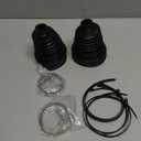 2PCS CV Boot with 4 Stainless Steel Clamps & 6 Cable Ties, Waterproof & Dustproof CV Axle Boot Repair Kit for Protect Axle, Universal CV Joint Boot Fits for Most Cars (2 Pack)