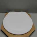 BEMIS 500EC 390 Toilet Seat with Easy Clean & Change Hinges, 1 Pack Round, Cotton White