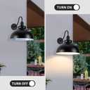 2 Pack Outdoor Wall Lights 16 inch Exterior Barn Wall Sconce Fixture Wall Mount Lantern Waterproof Black Wall Lamps Lumiere Outside Porch Lights House Garage Doorway Patio Front Door Entryway