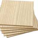 6 Pack MDF Wood Boards 10"x10"-1/4th inch Thick Wooden Planks, Double Sided Veneered MDF Sheet for Homemade DIY Crafts