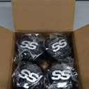 10L0L Universal Golf Cart SS Wheel Center Cap Cover for EZGO, Club Car, Yamaha, 4 PCS (Black)