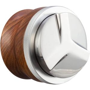 53mm Coffee Distributor, Espresso Distribution Tool, Adjustable Depth Espresso Tamper Leveler with Walnut Wood Handle Fits for 54mm Breville Barista Portafilter
