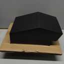 Roof Vent Cap - Hon&Guan 6 Inch Roof Vents for Houses Galvanized Steel 6'' Exhaust Vent Wall Vent with Damper for Ventilation System, Black