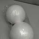 Juvale Styrofoam Balls - 6-Inch, White, Pack of 2 - Smooth Foam Spheres for Crafts & Painting - Foam Craft Balls & DIY Project Supplies