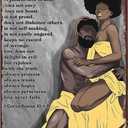 MAZEJO Vintage Metal Tin Signs Black Couple Love African American Melanin Wall Art Poster Decor Home Bedroom Man cave 12x8 inch