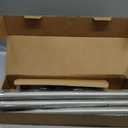 Zeerobee Curtain Rods for Windows 66 to 120, 1 Inch Adjustable Heavy Duty Nickel Curtain Rod, Outdoor Indoor Room Divider Modern Drapery Pole, 66-120"