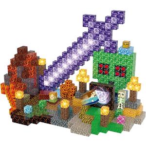 Magnetic Blocks Building Toys Set, Magnetic Building Blocks STEM Construction Toys, 3D Sword Light Up Magnet Cubes Montessori Sensory Stacking Toy for Toddlers Age 3 4 5 6 7 8 Magnetic Blocks Building Toys Set, Magnetic Building Blocks STEM Construction Toys, 3D Sword Light Up Magnet Cubes Montessori Sensory Stacking Toy for Toddlers Age 3 4 5 6 7 8
