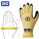 DongChu Insulated Electrician Gloves 400V,ASTM D120 Certified High Voltage Resistant Flame Retardant Work Gloves, Electrical Rubber Non-slip Prevent Shock,Large