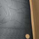 Cargo Liners Custom Fit for Jeep Wrangler JK Unlimited JKU 4 Door Sahara Rubicon 2015 2016 2017 2018 Trunk Mats Full Black Rubber All Weather with Subwoofer Heavy Duty Odorless