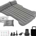 Camping Mattress for Tesla Model Y, 2024 Upgrade Soft Flocking Self-Inflating Portable Camping Air Bed Cushion, Comfort Car Sleeping Mat with Wireless Charging Air Pump, Storage Bag, Patch