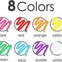 Timart Extra Fine Tip Chalk Markers (8 Pack 1mm Point), Liquid Chalk Pens - Dry Erase Marker Pens for Blackboard, Chalkboards, Windows, Glass, Bistro, Cars, Signs, Chalkboard Labels Included