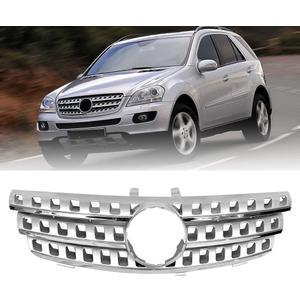 Grille Compatible For Mercedes Benz W164 ML Grill ML320 ML350 ML500 ML550 ML63 2005 2006 2007 2008