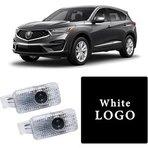 Never Fade Car LED Door Logo Projector Ghost Shadow Light, for RLX/MDX/ZDX/TLX/TL/RDX Series Accessories Door Light Logo LED Laser Car Courtesy Step Light (White)