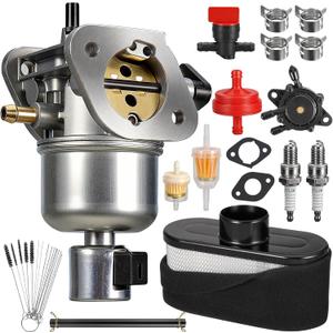 15003-7081 Carburetor For Kawasaki FH580V FH541V 4 Cycle 19Hp Engines with Fuel Pump Air Filter,Replace C7082 15004-7056 15003-7102 15003-7086