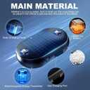 2pcs Anti-Freeze Electromagnetic Car Snow Removal Device,2026 Portable Solar Electromagnetic Snow Melter,Car Interference Antifreeze Instrument for Ice and Snow Scraping