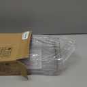 2 Tier Clear Organizer with Dividers for Cabinet, Shlef, Counter - MultiUse Slide-Out Storage Container - Kitchen, Pantry, Medicine Cupboard Bins, Bathroom, Vanity Makeup, Under Sink Organizing (8" W - 1 Set)