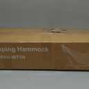 DUMOS Double Hammock with Space Saving Stand, Heavy Duty Steel Frame, Portable for Outside & Indoor Use, 450lbs Capacity, Easy Assembly, Carrying Bag Included, Beige (96IN)