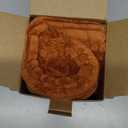 UGASA Fall Velvet 12x20 Inch Lumbar Soft Throw Pillow Covers Decorative Corduroy Striped Both Sides Solid Rectangular Cushion Cases Boho Farmhouse for Couch Bedroom Sofa Home, Pack of 2, Burnt Orange