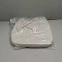 SINOSSO 1 Pack Memory Foam Chair Cushions for Dining Chair, Friendly Woven Fabric 16" U-Shape Comfortable Kitchen Chair Pad, Removable Slip Resistant Seat Cushion (1 Piece, Beige-Gray)