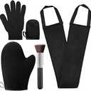5 Pack Self Tanning Mitt Applicator Kit - Face Tan Mitt, Back Lotion Applicator, Exfoliating Glove, Tanning Brush，Mini Tanner Mitt