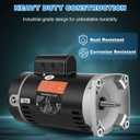 B2854 Pool Pump Motor - Swimming Pool Pump Motor,3450 RPM,1 1/2HP,115/230V