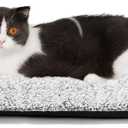 Self Warming Cat Bed Self Heating Cat Dog Mat 24 x 18 inch Extra Warm Thermal Pet Pad for Indoor Outdoor Pets with Removable Cover Non-Slip Bottom Washable Non Electric (A-Light Gray)