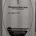KOHLER 20110-0 Brevia, Slow Close Toilet Seat, Elongated Toilet Seat, Grip-Tight Bumpers Quick-Attach Hardware, White