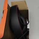 RORSOU R10 Over-Ear Headphones with Microphone, Lightweight Folding Stereo Bass Headset with 1.5M No-Tangle Cord, Portable Wired Headphones for Smartphone Tablet Computer MP3 / 4 (Black)