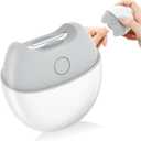 SCAIKTIG Electric Automatic Nail Clipper with Light, 2 Speeds, Magnetic Cover, Nail Scraps Storage, USB Rechargeable, Safety Electric Fingernail Trimmer for Kids, Adult, Seniors, Men, Caregivers, White