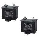 2 Pack WPW10350564 W10350564 Refrigerator Compressor Run Capacitor Compatible for Whirlpool, Maytag, Kenmore, Capacitor Replacement Kit 12F 180V Ensures Stable Startup and Sustained Performance